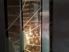 فرن كهربائي 32 صينية خبز للخبز يعمل بالغاز فرن دوار للخبز لإنتاج الطعام