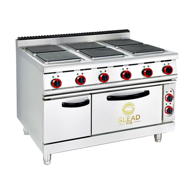 مطعم كهربائي معدات الطبخ الصلب المقاوم للصدأ الشواية التجارية GL-TT-6 نموذج 29KW الطاقة - 176kg