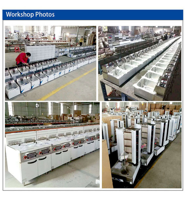مطعم كهربائي معدات الطبخ الصلب المقاوم للصدأ الشواية التجارية GL-TT-6 نموذج 29KW الطاقة - 176kg