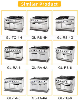 مطعم معدات الطهي الكهربائية من الفولاذ المقاوم للصدأ GL-TT-6