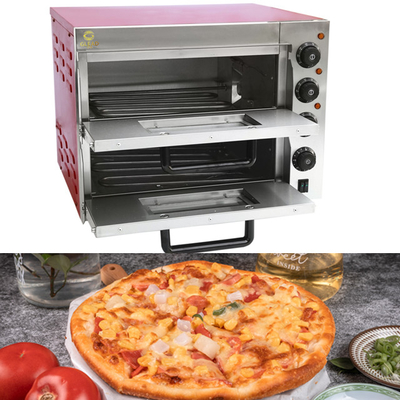 فرن البيتزا الكهربائي 3kw 220-240V للخبز فرن الخبز التجاري 29KG