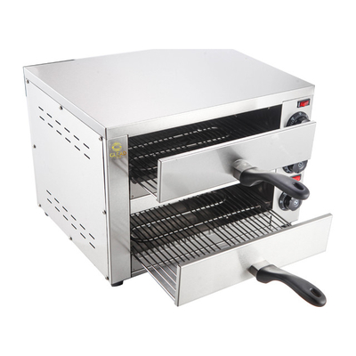 فرن بيتزا كهربائي 16 بوصة 2460W معدات الخبز 220V النموذج التجاري