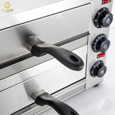 فرن بيتزا كهربائي 16 بوصة 2460W معدات الخبز 220V النموذج التجاري