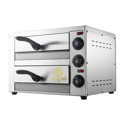فرن بيتزا كهربائي 16 بوصة 2460W معدات الخبز 220V النموذج التجاري