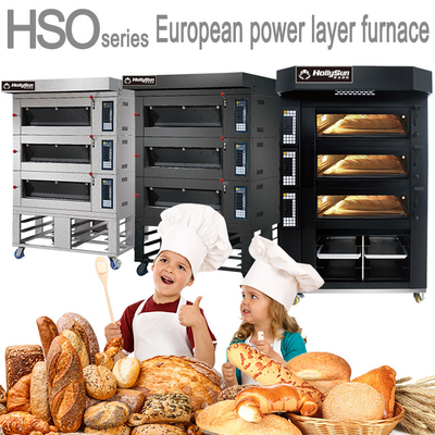 فرن الخبز التجاري / معدات الخبز التجاري الفرن الكهربائي 6-الدرج 380V 20.7kw الطاقة A