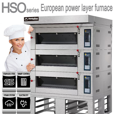 فرن الخبز التجاري / معدات الخبز التجاري الفرن الكهربائي 6-الدرج 380V 20.7kw الطاقة A