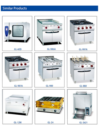 معدات طهي المطاعم الكهربائية مع طاقة 220V-380V