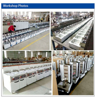 340x550x270 معدات طهي مطعم الغاز بسعة 30x2L واتصال R13/4