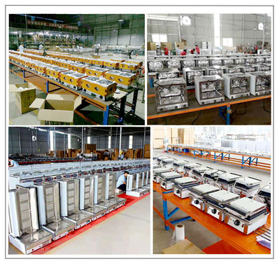 800×900×850 70 أجهزة مطبخ الوجبات السريعة من الفولاذ المقاوم للصدأ لإنتاج الكميات الكبيرة