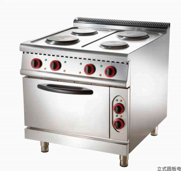 طباخ غازي من الفولاذ المقاوم للصدأ معدات المطبخ التجارية مع 11.2kw الطاقة 100-300.C نطاق درجة الحرارة القائمة
