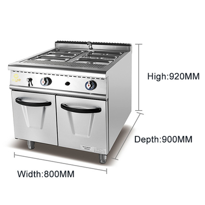800×900×850 70 استهلاك الغاز معدات طهي المطاعم للطهي الكبير