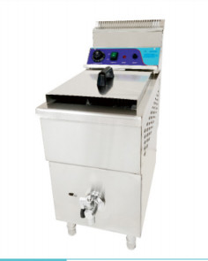 مقلي غاز مع 2 محرقة 30kg 11.2kw معدات الطهي معدات الطهي التجارية 220V الجهد