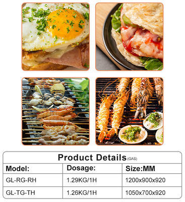 180 كيلوغرام وصلة الغاز معدات مطبخ الوجبات السريعة للطبخ على نطاق واسع