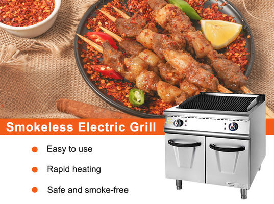 الصلب المقاوم للصدأ GL RH الشواية الغازية التجارية مع مجلس الوزراء سهلة تشغيل الغاز الطبيعي المسال