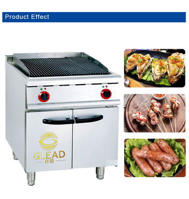 معدات المطبخ الغذائي مع LPG/NG 17 إمدادات الطاقة استهلاك الغاز 1.2/1.76Kg/h