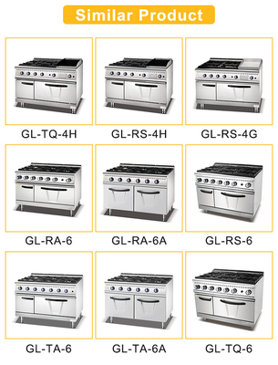 معدات طهي المطاعم الغازية GL-RO مع استهلاك الغاز الغاز المسال / الغاز 1.78/2.6Kg / h