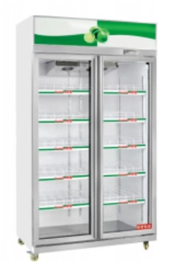 التبريد المباشر بواسطة الرياح خزانات العرض التجارية معدات للمتاجر 1.5kw/24h