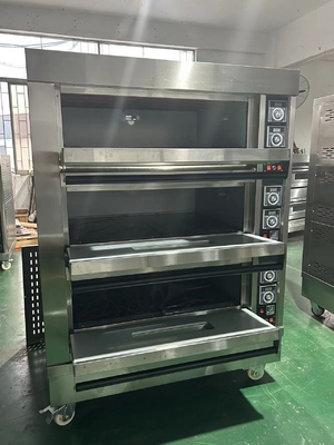 الغاز NBO-G306 3 طابق 6 صناديق الفرن لخبز خبز البيض والأكثر