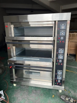 الغاز NBO-G306 3 طابق 6 صناديق الفرن لخبز خبز البيض والأكثر