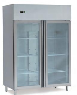 معدات التبريد الصناعية درجة حرارة خزانة التبريد 2.C ~ 8.C عقد 2pcs GN1 / 1 بان 220V / 50Hz.