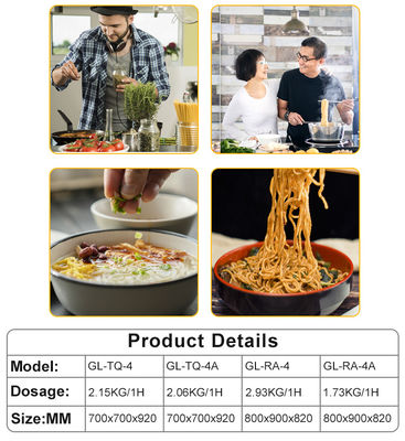 800 * 708 * 850 100 معدات الفنادق التجارية 3.5kw × 2 / 5kw × 2 طاقة الغاز الطبيعي المسال / الغاز الطبيعي 120 °C