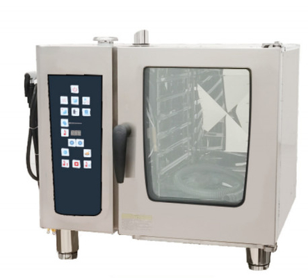 فرن البخار المشترك من الفولاذ المقاوم للصدأ الفضة 220V-240V 25-250 درجة مئوية للشواء والبخار المتفوقين