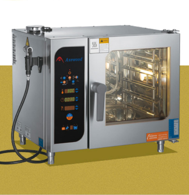 فرن البخار المشترك من الفولاذ المقاوم للصدأ الفضة 220V-240V 25-250 درجة مئوية للشواء والبخار المتفوقين