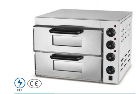 حرارة فرن الفولاذ المقاوم للصدأ حرارة 50-300C لخبز البيتزا لوحة التحكم الميكانيكية معدات المطبخ