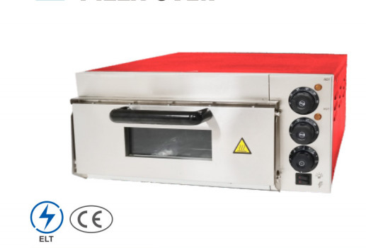 220V-240V فرن البيتزا الفولاذ المقاوم للصدأ الفضة لوحة التحكم الميكانيكية لخبز البيتزا