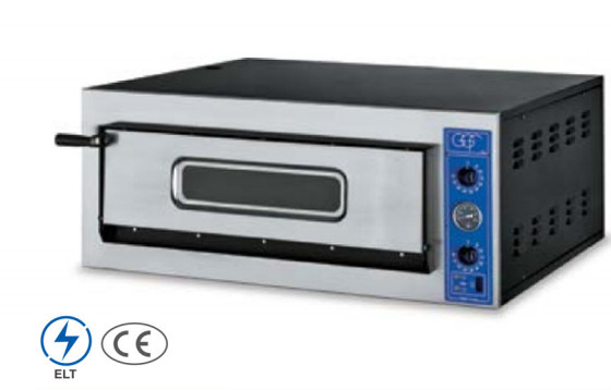الفضة الفولاذ المقاوم للصدأ 220V-240V مطبخ فرن البيتزا مع 50-300 درجة مئوية التحكم في درجة الحرارة