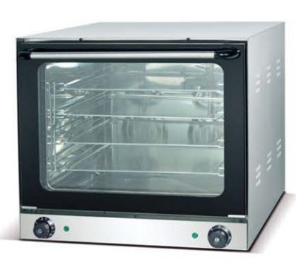 220V-240V فرن اتفاقية الفولاذ المقاوم للصدأ الفضي للخبز الدقيق عند درجة حرارة 0-350 درجة مئوية