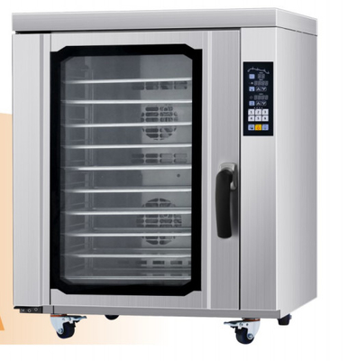 220V-240V فرن اتفاقية الفولاذ المقاوم للصدأ الفضي للخبز الدقيق عند درجة حرارة 0-350 درجة مئوية