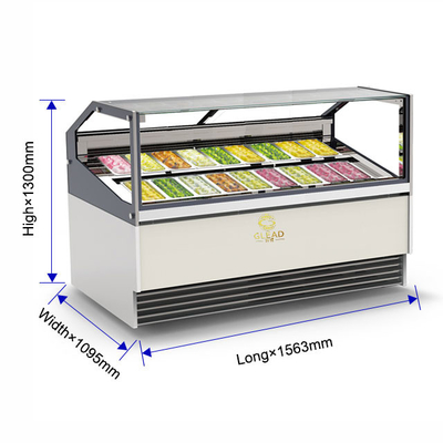 معدات التبريد الصناعية المهبلة 1650W مع دورة التبريد العكسية لدرجة الحرارة من -16C إلى -18C