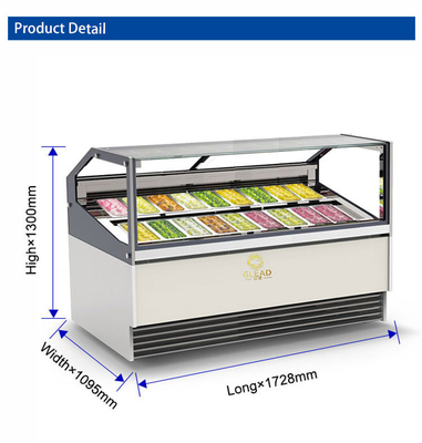 معدات التبريد الصناعية المهبلة 1650W مع دورة التبريد العكسية لدرجة الحرارة من -16C إلى -18C
