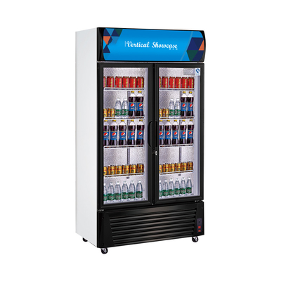 تبريد مشروبات الفولاذ المقاوم للصدأ التجاري 1300L حجم 220-240v الجهد 0 ~ 10 درجة حرارة