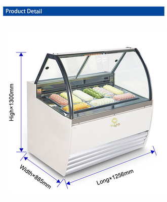 1050W معدات التبريد الصناعية الإيطالية 18pcs مرمر قاعدة العرض -16 إلى -18 درجة مئوية
