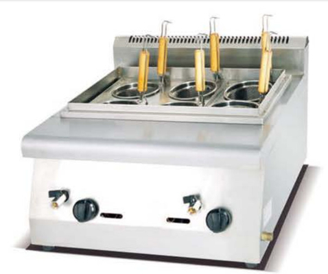 طباخ المعكرونة الفضي من الفولاذ المقاوم للصدأ 220V-240V مع لوحة التحكم الرقمية لطهي المعكرونة بدون جهد