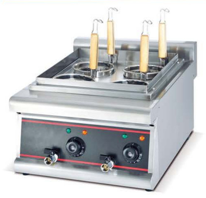 طباخ المعكرونة الفضي من الفولاذ المقاوم للصدأ 220V-240V مع لوحة التحكم الرقمية لطهي المعكرونة بدون جهد
