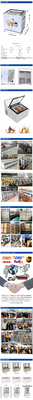 200W Smart Gelato Ice Cream Showcase with Reverse Cycle Defrost - 44KG وحدة التبريد الصناعي