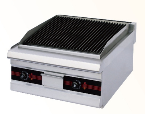 220V-240V الحديد الحمم الصخرية الشواية مع الفضة والأبيض لوحة التحكم الرقمية