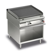فضي وأبيض 220V-240V الحديد الحمم الصخرية الشواية لوحة التحكم الرقمية درجة الحرارة 500 إلى 700 درجة