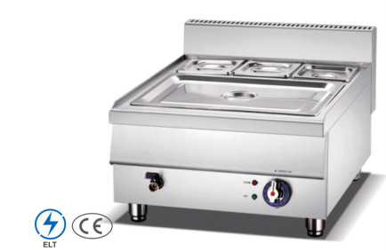 220-240v 50hz Silver Bain Marie مع وظيفة تسخين مع تحكم في درجة الحرارة 0.C ~ 100.C