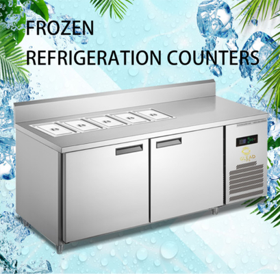وصلة في التبريد الصناعي وحدات البيتزا / غرفة الوحدة تبريد الهواء 390W الطاقة 270/340/410L حرارة الحجم