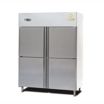 معدات التبريد الصناعية 600L التبريد مع 2 نصف الأبواب 220-240V / 1PH / 50HZ تكنولوجيا البرد