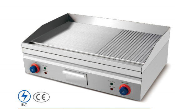 مقلاة الفضة الكهربائية التجارية من الفولاذ المقاوم للصدأ لطهي الأطعمة المختلفة عند 220-240v 50hz