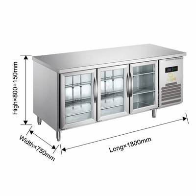 220-240V 2N-50HZ جهاز تبريد هواء SS304 مكتب العمل المبردة العرض