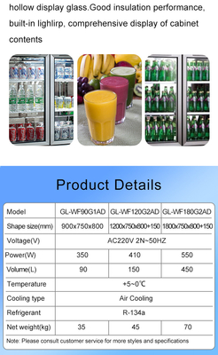 220-240V 2N-50HZ جهاز تبريد هواء SS304 مكتب العمل المبردة العرض
