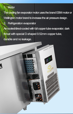 220-240V 2N-50HZ جهاز تبريد هواء SS304 مكتب العمل المبردة العرض