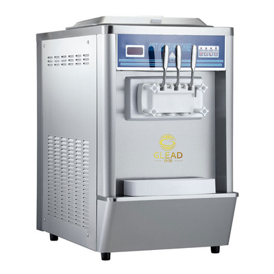 200-300 مكعب / ساعة آلة إنتاج الآيس كريم مع 2 هوبرز و 1.7kW الخروج