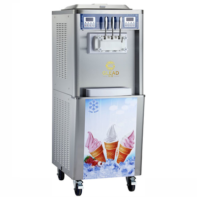 360-460 كوب/ساعة آلة آيس كريم صناعية 2x2.1L خزان التجميد 22-28kg/h الإنتاج